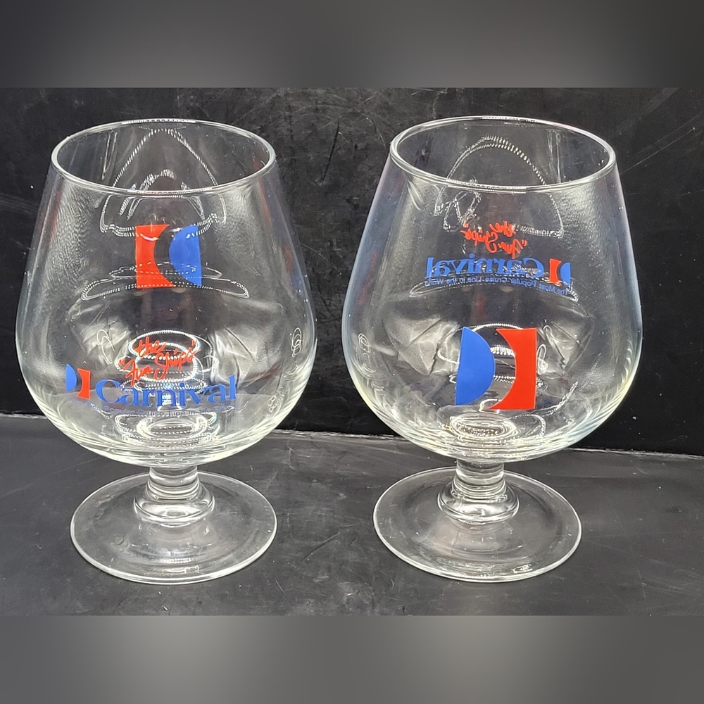 Details:Brand: Carnival Cruise LineDesign: “The Fun Ships” logo on clear gla